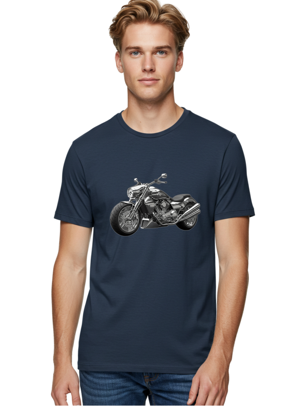 Motorcycle-1 Men'S Graphic Tee, 100% Cotton, Comfortable Casual Summer Wear, Machine Washable, Vintage Camera, Old Camera, Antique Camera, Black Camera, Classic Photography, Photography Equipment, Nostalgic Device, Film Camera, Camera Art Bao680