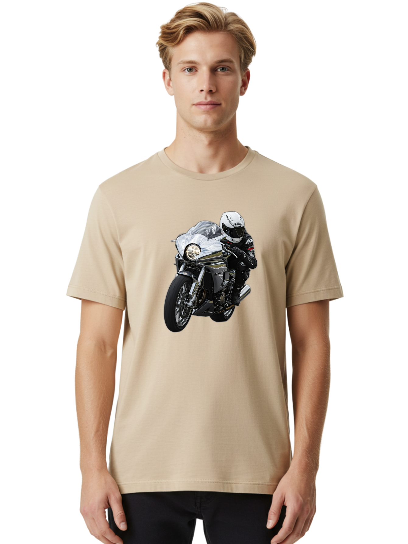 Motorcycle-Rider Men'S Graphic Tee, 100% Cotton, Comfortable Casual Summer Wear, Machine Washable, Vintage Camera, Old Camera, Antique Camera, Black Camera, Classic Photography, Photography Equipment, Nostalgic Device, Film Camera, Camera Art Bao681
