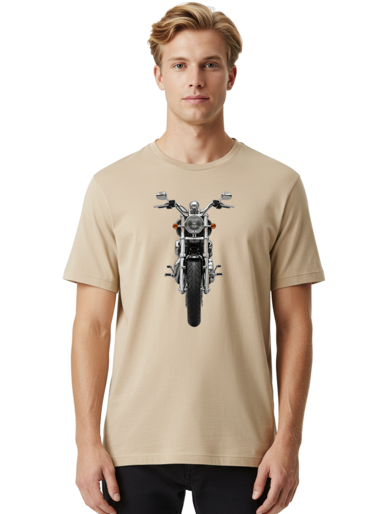 Motorcycle Men'S Graphic Tee, 100% Cotton, Comfortable Casual Summer Wear, Machine Washable, Vintage Camera, Old Camera, Antique Camera, Black Camera, Classic Photography, Photography Equipment, Nostalgic Device, Film Camera, Camera Art Bao682