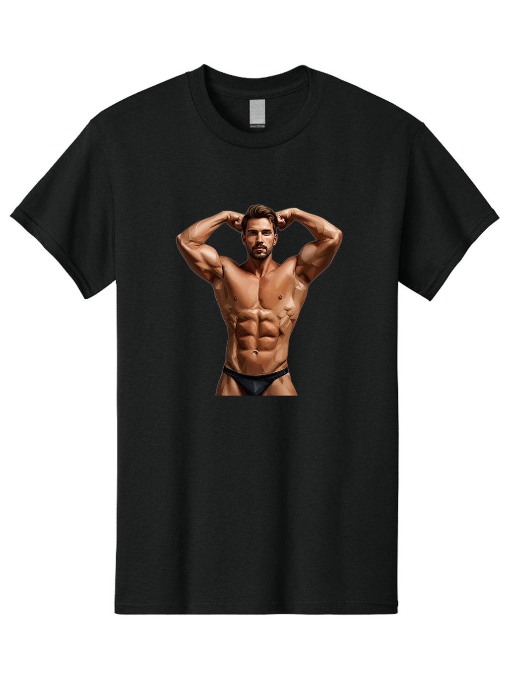 Muscular-Man-1 Men'S Graphic Tee, 100% Cotton, Comfortable Casual Summer Wear, Machine Washable, Vintage Camera, Old Camera, Antique Camera, Black Camera, Classic Photography, Photography Equipment, Nostalgic Device, Film Camera, Camera Art Bao684