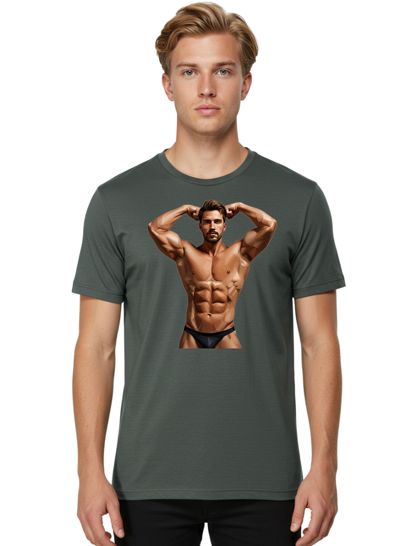 Muscular-Man-1 Men'S Graphic Tee, 100% Cotton, Comfortable Casual Summer Wear, Machine Washable, Vintage Camera, Old Camera, Antique Camera, Black Camera, Classic Photography, Photography Equipment, Nostalgic Device, Film Camera, Camera Art Bao684