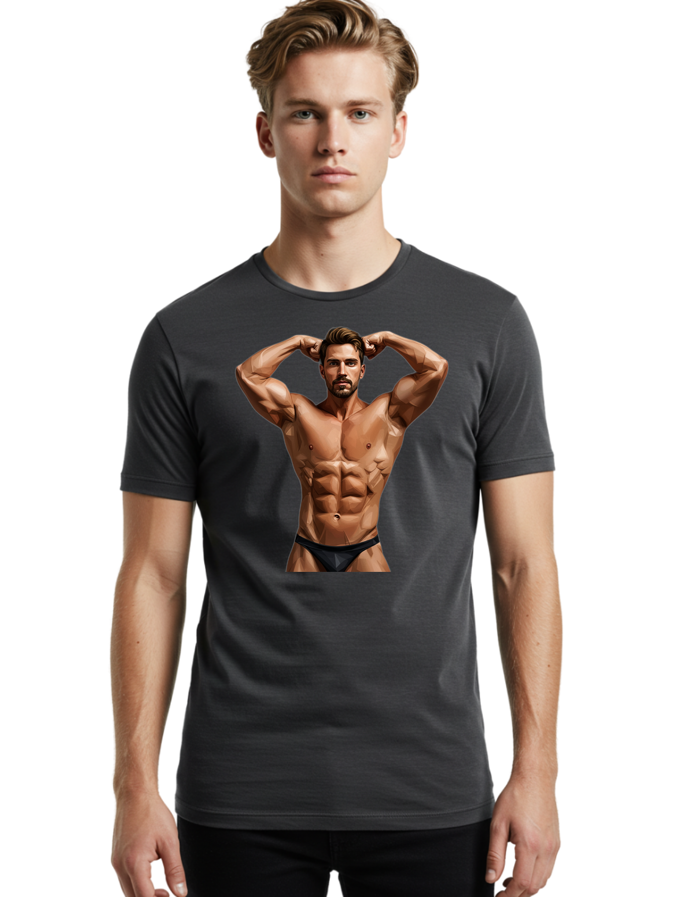 Muscular-Man-1 Men'S Graphic Tee, 100% Cotton, Comfortable Casual Summer Wear, Machine Washable, Vintage Camera, Old Camera, Antique Camera, Black Camera, Classic Photography, Photography Equipment, Nostalgic Device, Film Camera, Camera Art Bao684