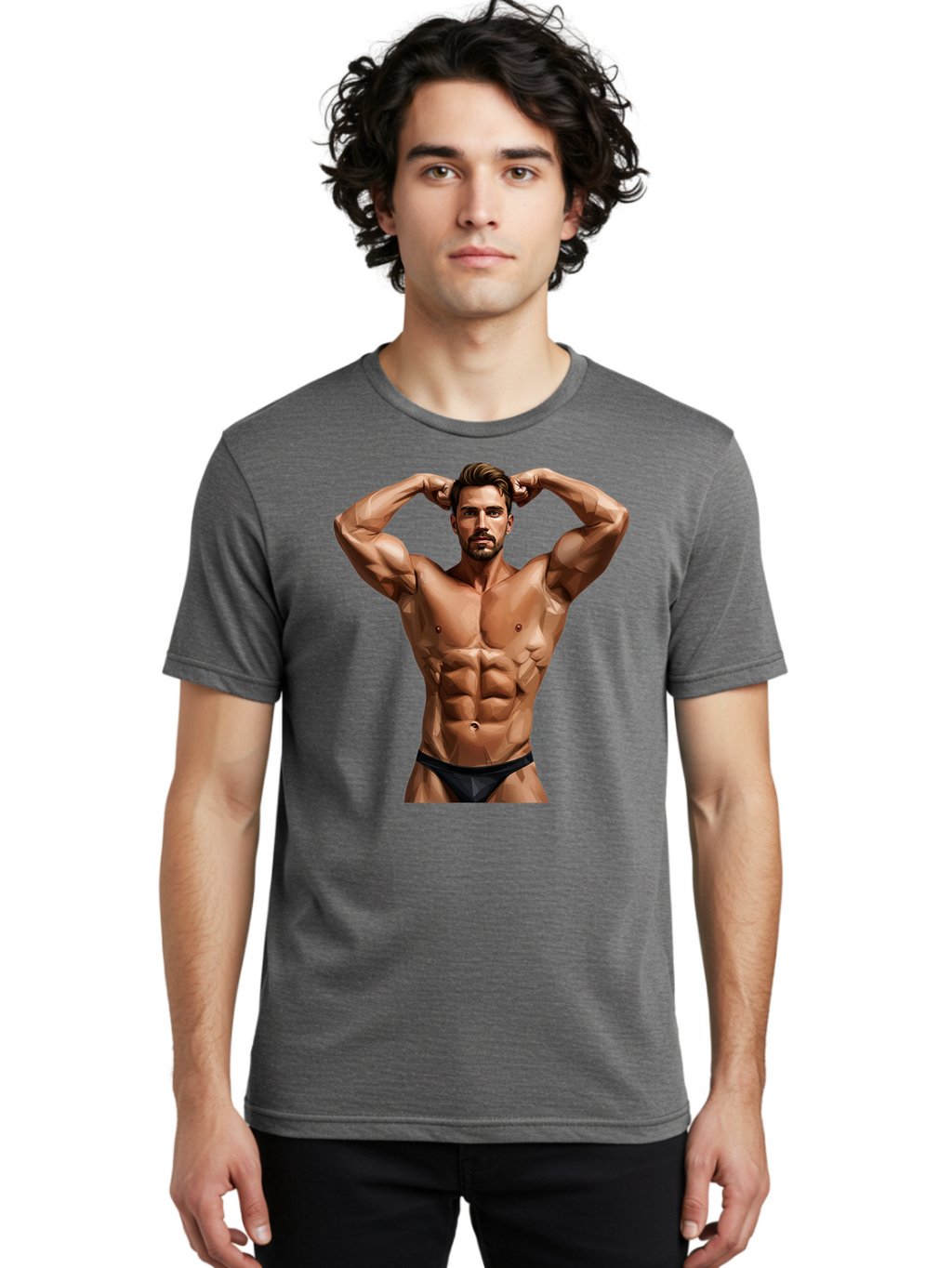 Muscular-Man-1 Men'S Graphic Tee, 100% Cotton, Comfortable Casual Summer Wear, Machine Washable, Vintage Camera, Old Camera, Antique Camera, Black Camera, Classic Photography, Photography Equipment, Nostalgic Device, Film Camera, Camera Art Bao684