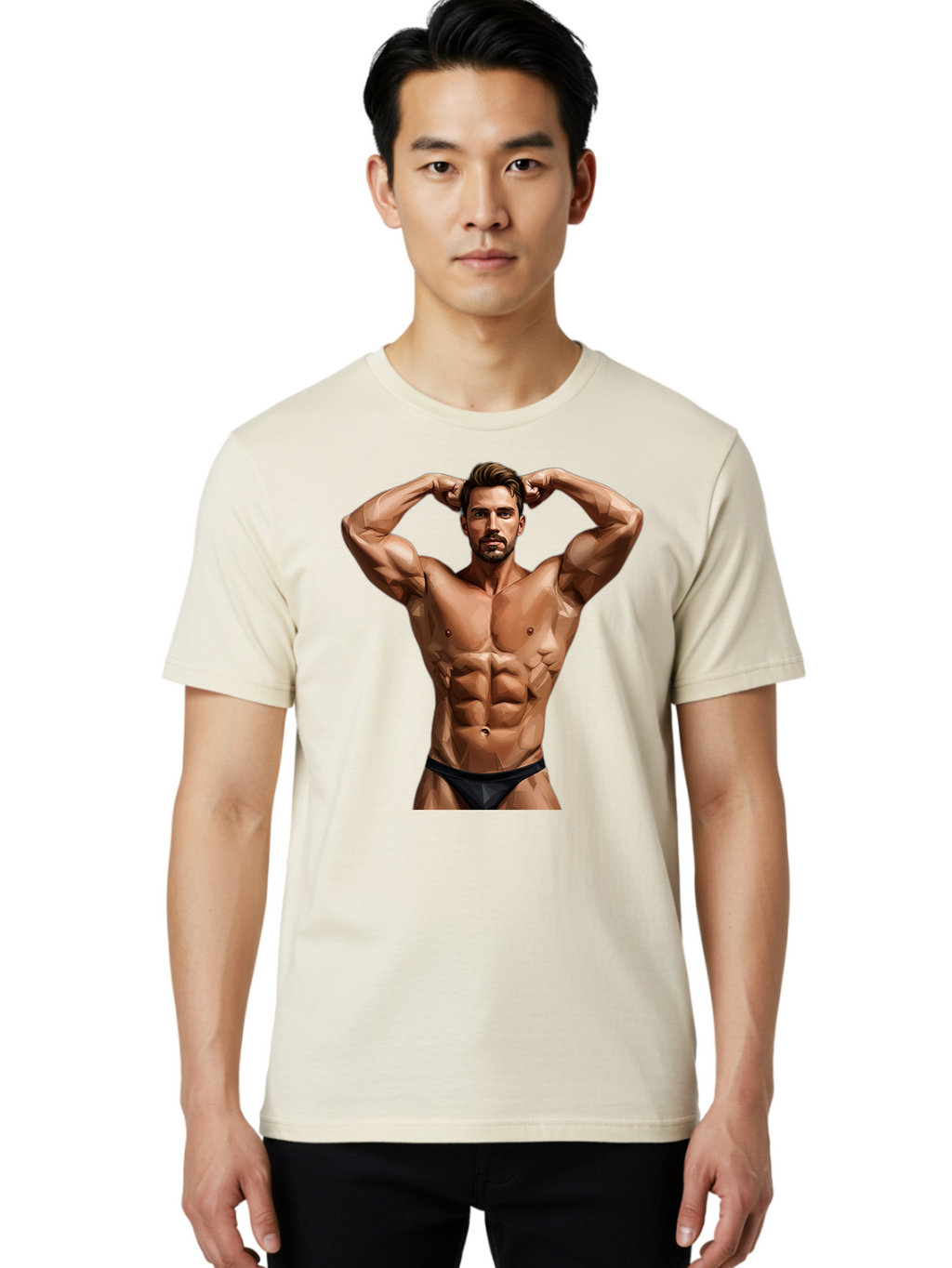 Muscular-Man-1 Men'S Graphic Tee, 100% Cotton, Comfortable Casual Summer Wear, Machine Washable, Vintage Camera, Old Camera, Antique Camera, Black Camera, Classic Photography, Photography Equipment, Nostalgic Device, Film Camera, Camera Art Bao684