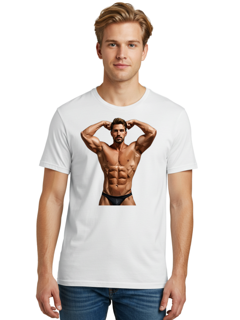Muscular-Man-1 Men'S Graphic Tee, 100% Cotton, Comfortable Casual Summer Wear, Machine Washable, Vintage Camera, Old Camera, Antique Camera, Black Camera, Classic Photography, Photography Equipment, Nostalgic Device, Film Camera, Camera Art Bao684