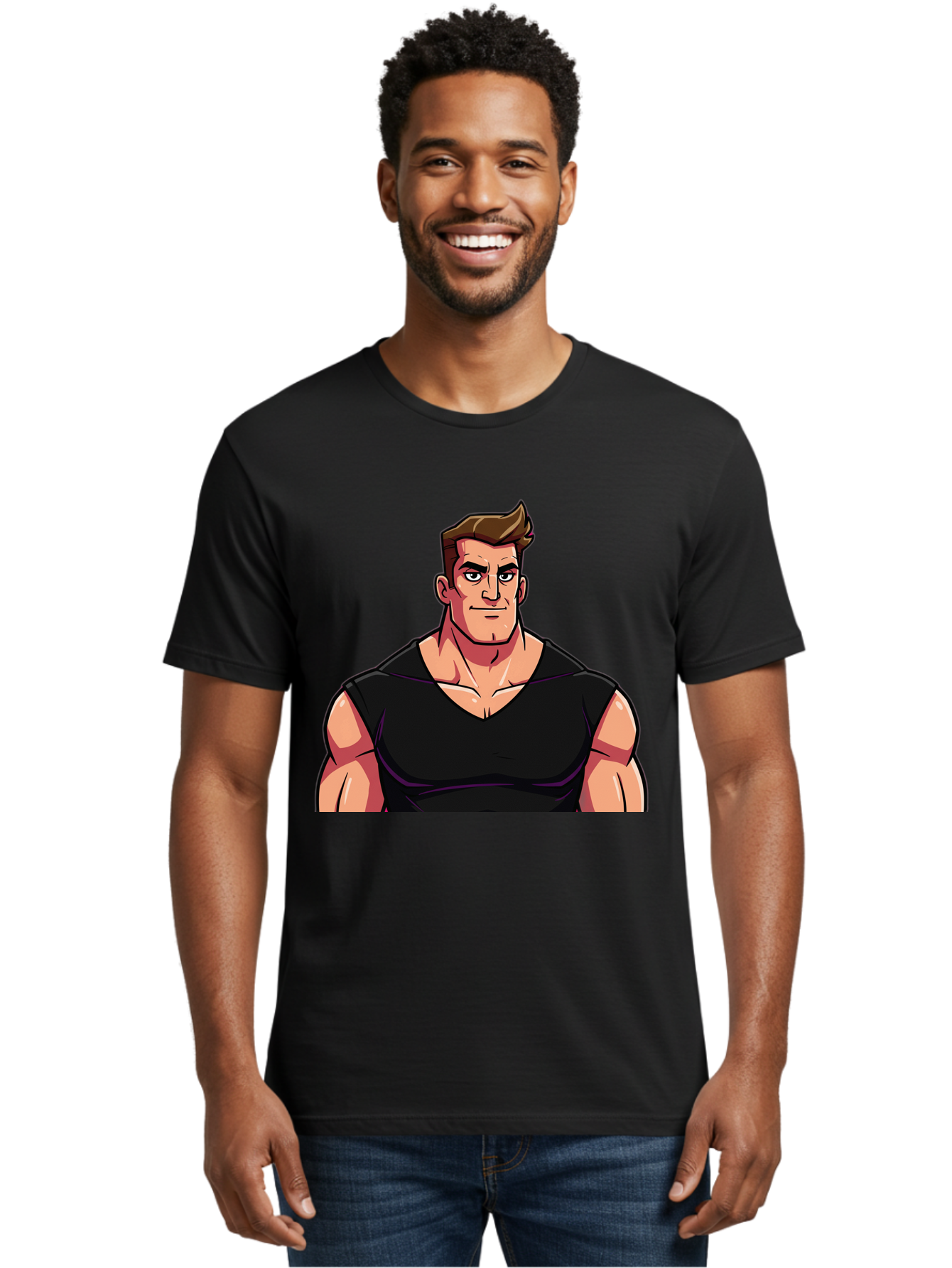 Muscular-Man Men'S Graphic Tee, 100% Cotton, Comfortable Casual Summer Wear, Machine Washable, Vintage Camera, Old Camera, Antique Camera, Black Camera, Classic Photography, Photography Equipment, Nostalgic Device, Film Camera, Camera Art Bao685