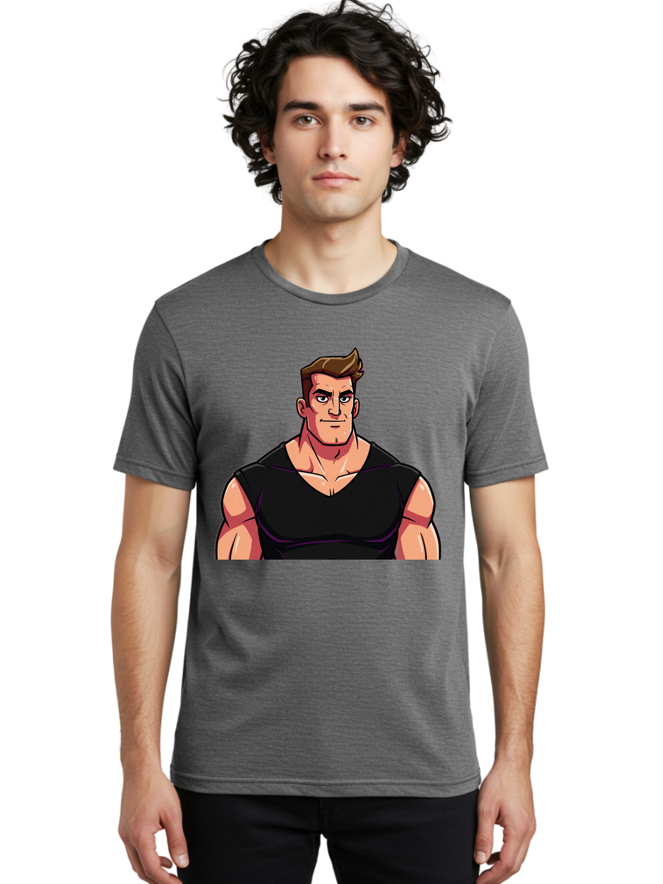 Muscular-Man Men'S Graphic Tee, 100% Cotton, Comfortable Casual Summer Wear, Machine Washable, Vintage Camera, Old Camera, Antique Camera, Black Camera, Classic Photography, Photography Equipment, Nostalgic Device, Film Camera, Camera Art Bao685