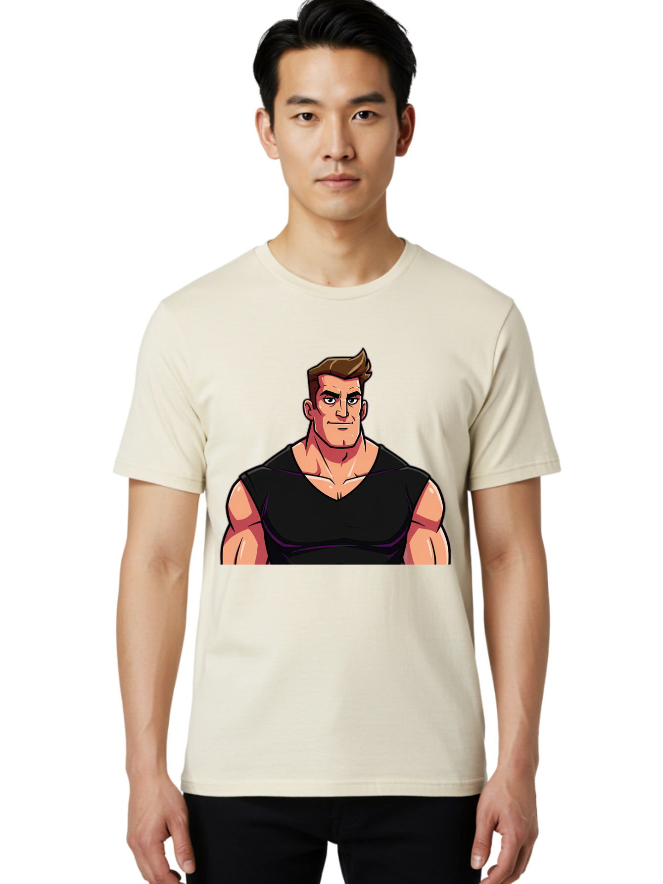Muscular-Man Men'S Graphic Tee, 100% Cotton, Comfortable Casual Summer Wear, Machine Washable, Vintage Camera, Old Camera, Antique Camera, Black Camera, Classic Photography, Photography Equipment, Nostalgic Device, Film Camera, Camera Art Bao685