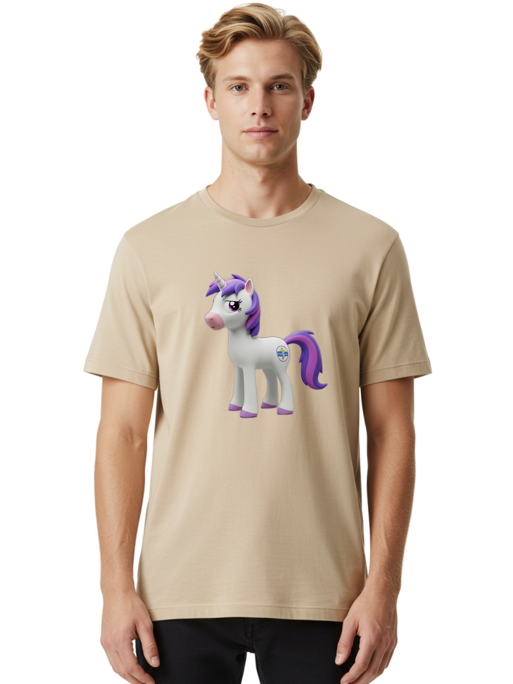 My-Little-Pony-Unicorn-1 Men'S Graphic Tee, 100% Cotton, Comfortable Casual Summer Wear, Machine Washable, Vintage Camera, Old Camera, Antique Camera, Black Camera, Classic Photography, Photography Equipment, Nostalgic Device, Film Camera, Bao688