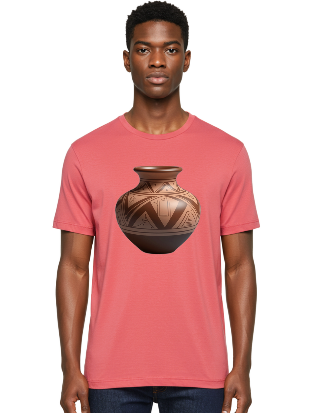 Native-American-Pottery Men'S Graphic Tee, 100% Cotton, Comfortable Casual Summer Wear, Machine Washable, Vintage Camera, Old Camera, Antique Camera, Black Camera, Classic Photography, Photography Equipment, Nostalgic Device, Film Camera, Bao691
