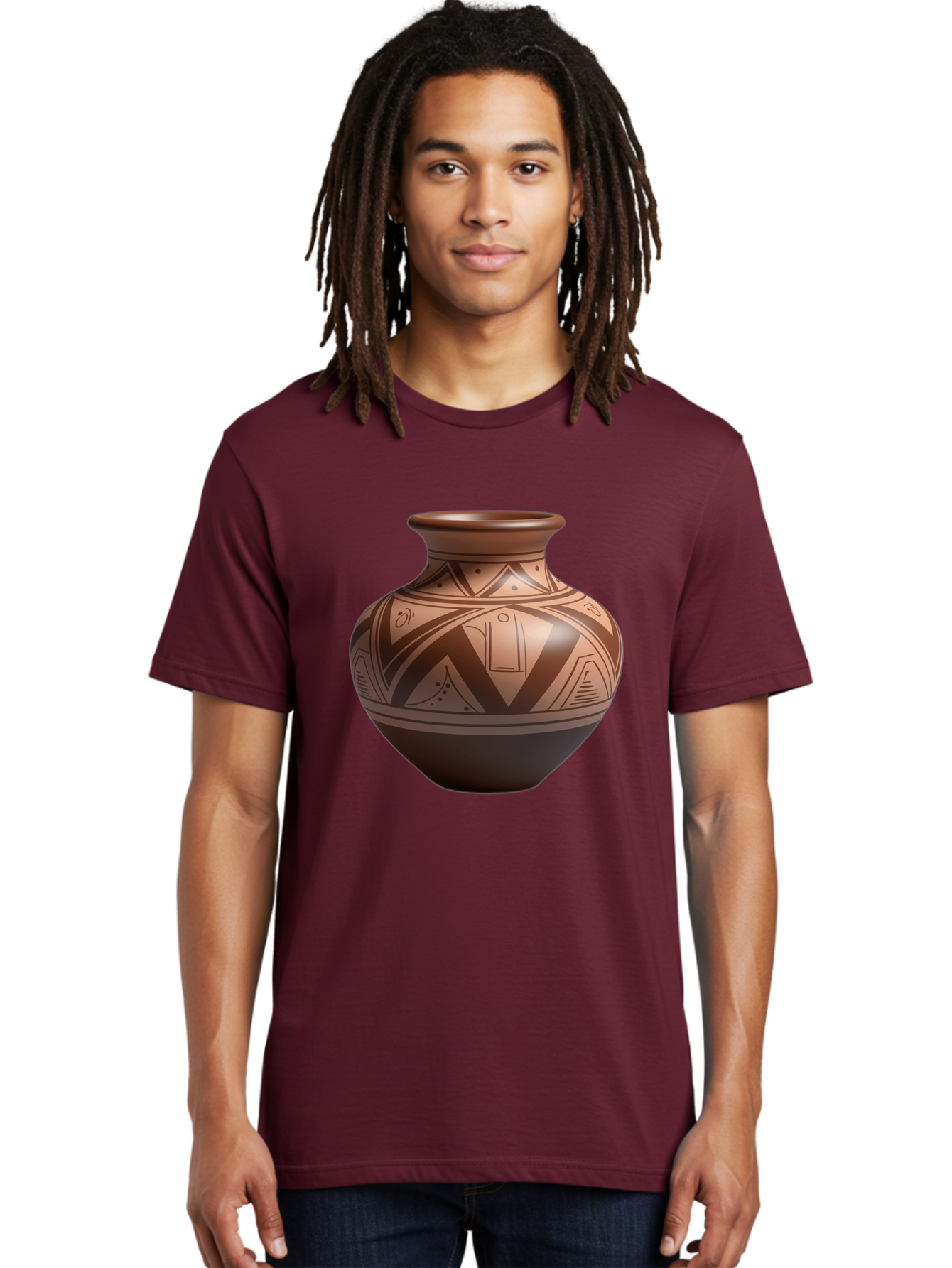 Native-American-Pottery Men'S Graphic Tee, 100% Cotton, Comfortable Casual Summer Wear, Machine Washable, Vintage Camera, Old Camera, Antique Camera, Black Camera, Classic Photography, Photography Equipment, Nostalgic Device, Film Camera, Bao691