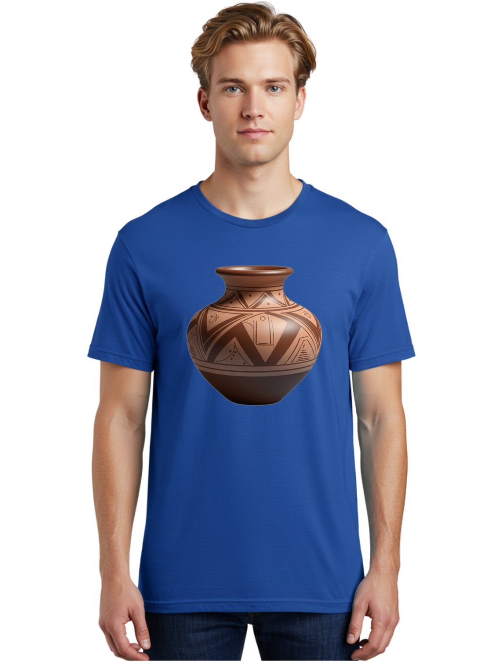 Native-American-Pottery Men'S Graphic Tee, 100% Cotton, Comfortable Casual Summer Wear, Machine Washable, Vintage Camera, Old Camera, Antique Camera, Black Camera, Classic Photography, Photography Equipment, Nostalgic Device, Film Camera, Bao691