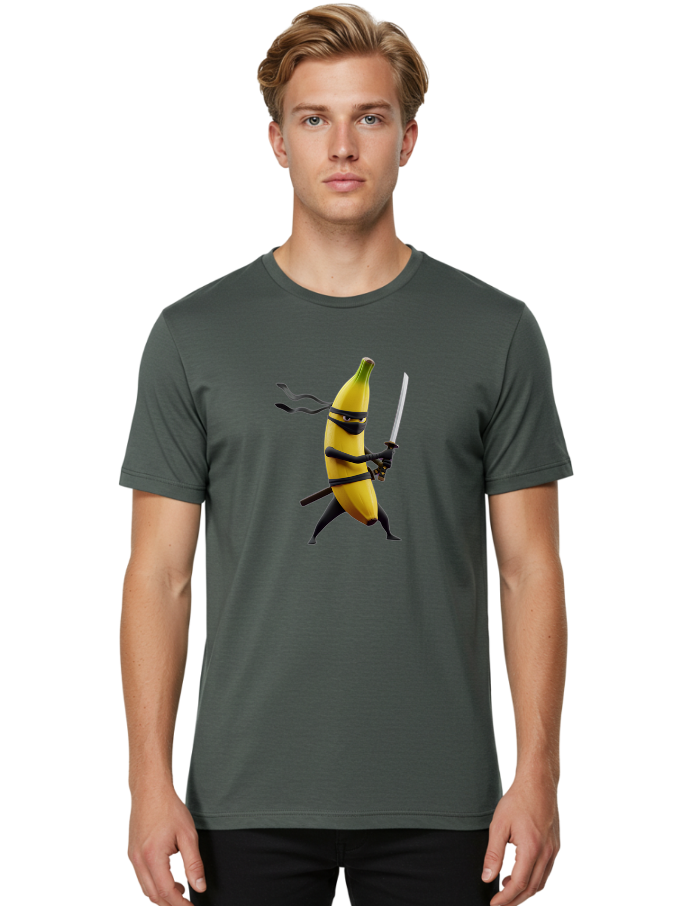 Ninja-Banana-1 Men'S Graphic Tee, 100% Cotton, Comfortable Casual Summer Wear, Machine Washable, Vintage Camera, Old Camera, Antique Camera, Black Camera, Classic Photography, Photography Equipment, Nostalgic Device, Film Camera, Camera Art Bao696