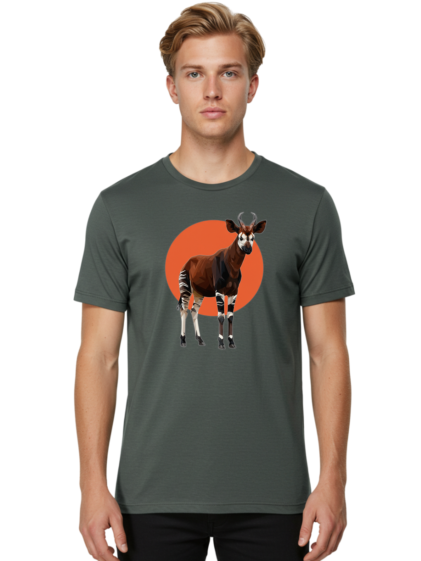 Okapi Men'S Graphic Tee, 100% Cotton, Comfortable Casual Summer Wear, Machine Washable, Vintage Camera, Old Camera, Antique Camera, Black Camera, Classic Photography, Photography Equipment, Nostalgic Device, Film Camera, Camera Art Bao701