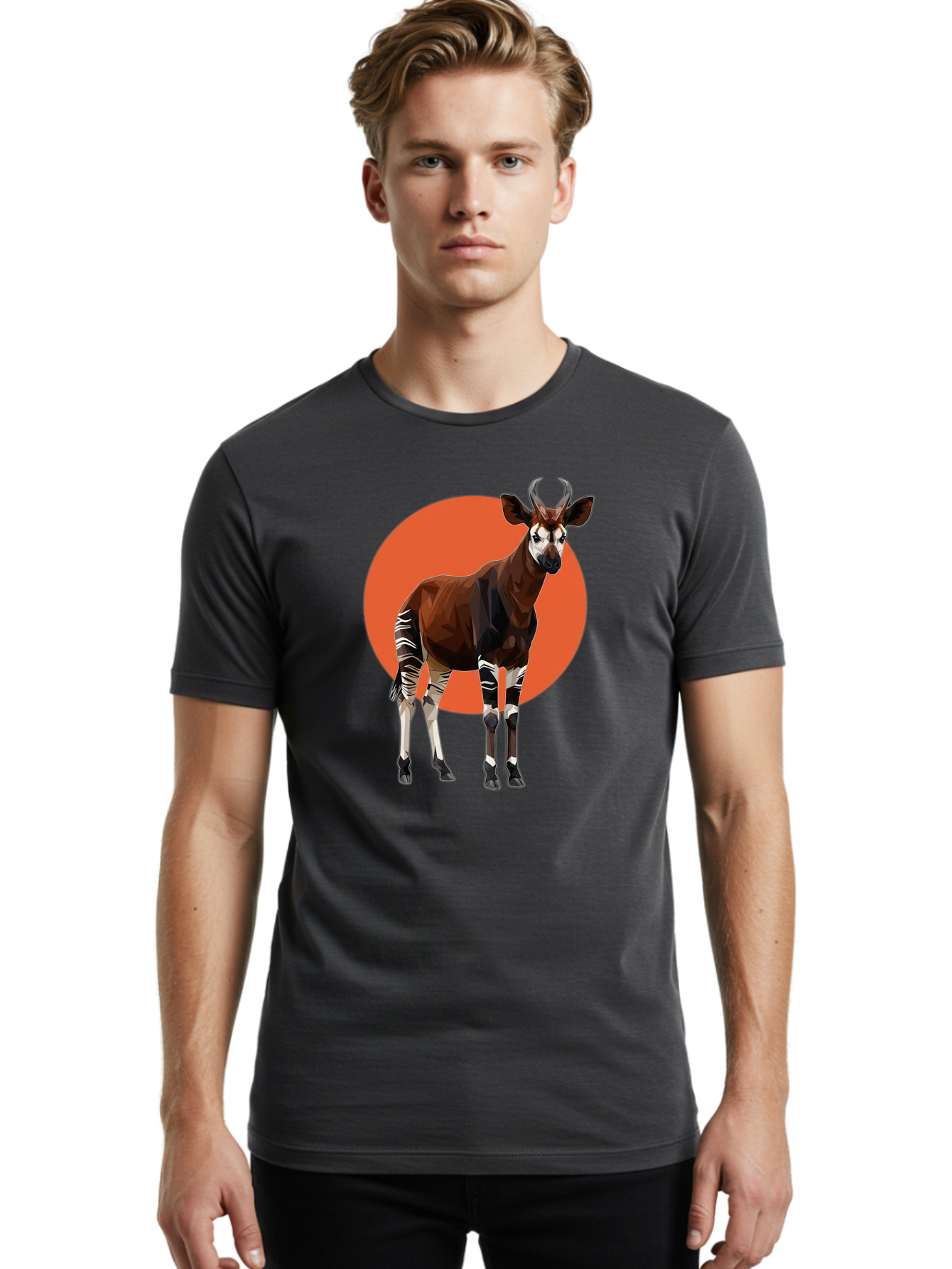 Okapi Men'S Graphic Tee, 100% Cotton, Comfortable Casual Summer Wear, Machine Washable, Vintage Camera, Old Camera, Antique Camera, Black Camera, Classic Photography, Photography Equipment, Nostalgic Device, Film Camera, Camera Art Bao701