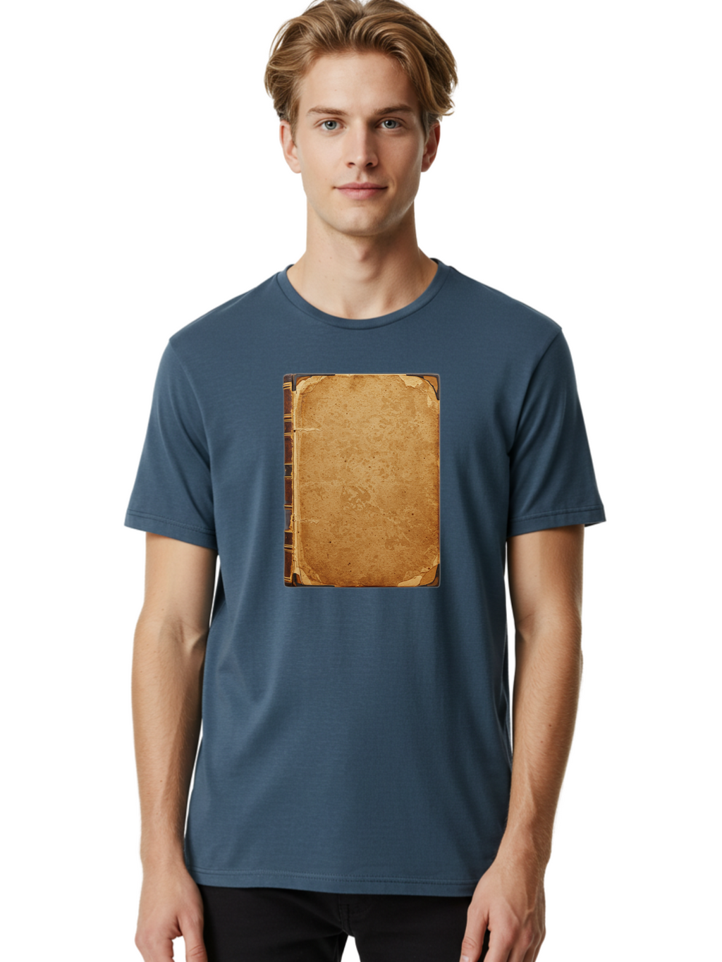 Old-Book-1 Men'S Graphic Tee, 100% Cotton, Comfortable Casual Summer Wear, Machine Washable, Vintage Camera, Old Camera, Antique Camera, Black Camera, Classic Photography, Photography Equipment, Nostalgic Device, Film Camera, Camera Art Bao702
