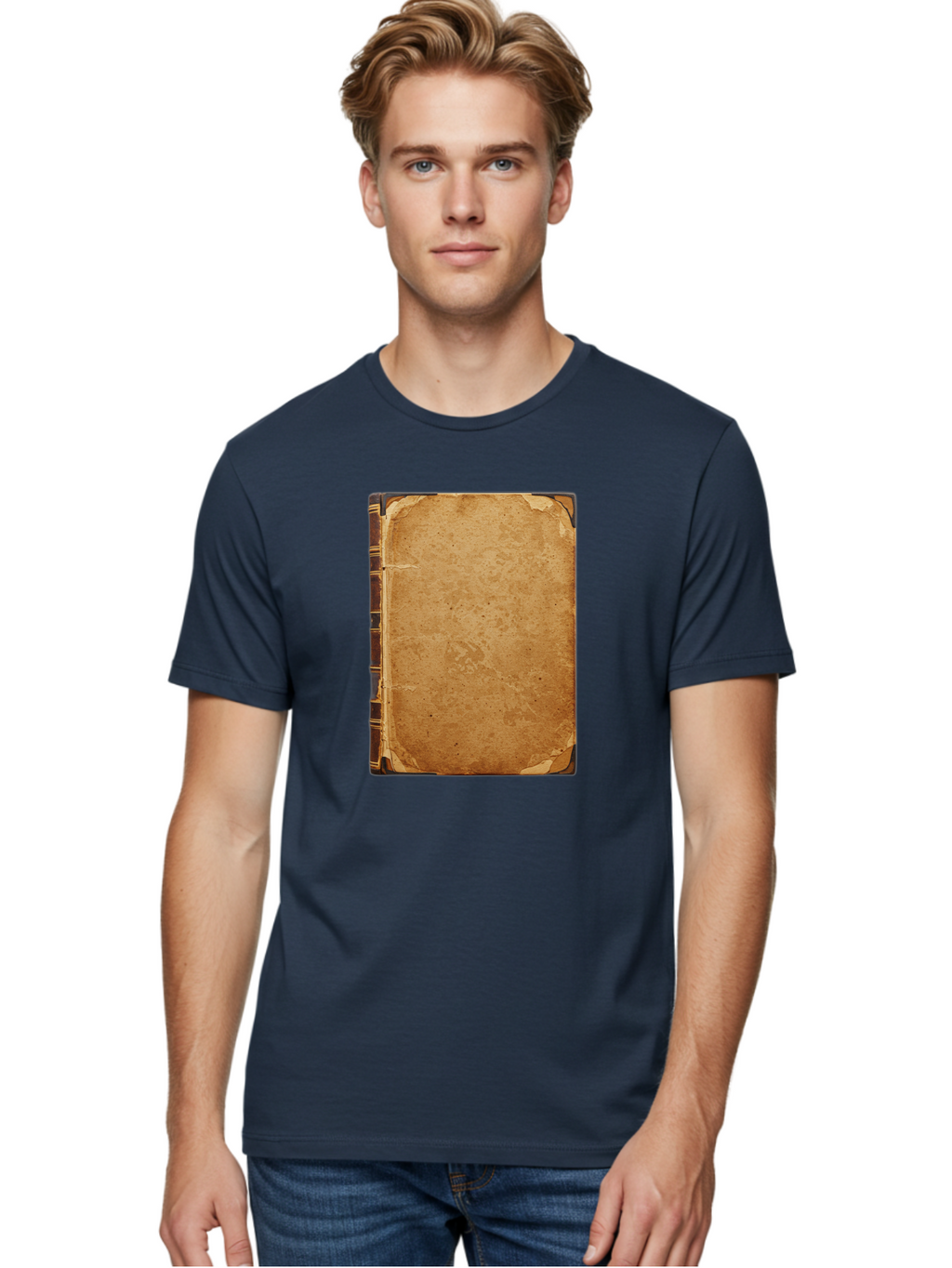 Old-Book-1 Men'S Graphic Tee, 100% Cotton, Comfortable Casual Summer Wear, Machine Washable, Vintage Camera, Old Camera, Antique Camera, Black Camera, Classic Photography, Photography Equipment, Nostalgic Device, Film Camera, Camera Art Bao702