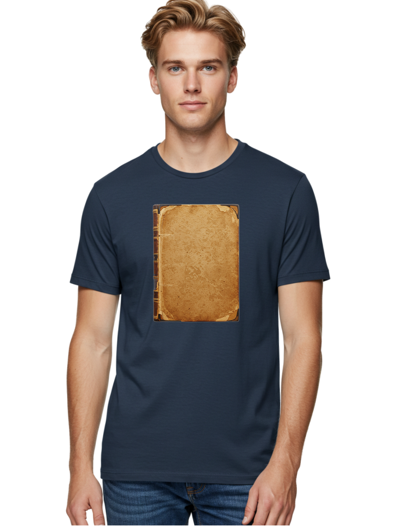 Old-Book-1 Men'S Graphic Tee, 100% Cotton, Comfortable Casual Summer Wear, Machine Washable, Vintage Camera, Old Camera, Antique Camera, Black Camera, Classic Photography, Photography Equipment, Nostalgic Device, Film Camera, Camera Art Bao702