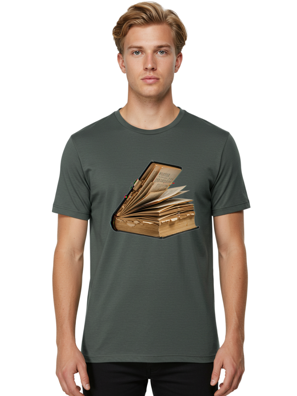 Old-Book Men'S Graphic Tee, 100% Cotton, Comfortable Casual Summer Wear, Machine Washable, Vintage Camera, Old Camera, Antique Camera, Black Camera, Classic Photography, Photography Equipment, Nostalgic Device, Film Camera, Camera Art Bao703
