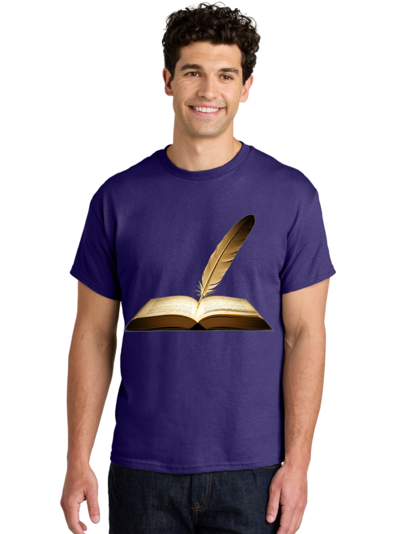 Open-Book-Quill Men'S Graphic Tee, 100% Cotton, Comfortable Casual Summer Wear, Machine Washable, Vintage Camera, Old Camera, Antique Camera, Black Camera, Classic Photography, Photography Equipment, Nostalgic Device, Film Camera, Camera Art Bao706