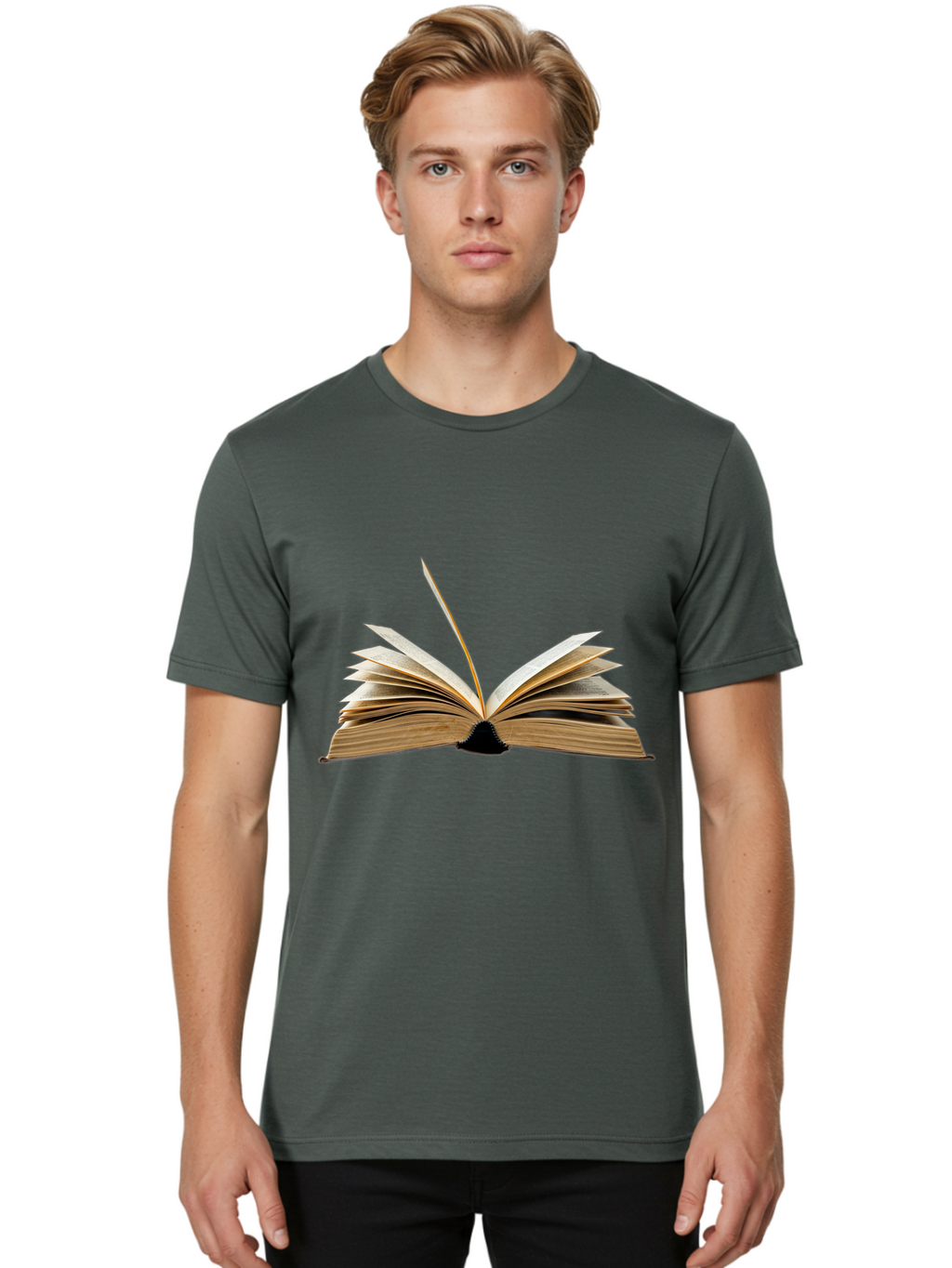 Open-Book Men'S Graphic Tee, 100% Cotton, Comfortable Casual Summer Wear, Machine Washable, Vintage Camera, Old Camera, Antique Camera, Black Camera, Classic Photography, Photography Equipment, Nostalgic Device, Film Camera, Camera Art Bao707