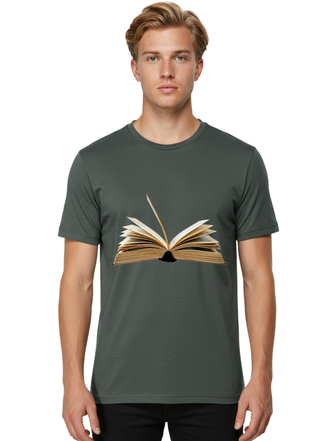 Open-Book Men'S Graphic Tee, 100% Cotton, Comfortable Casual Summer Wear, Machine Washable, Vintage Camera, Old Camera, Antique Camera, Black Camera, Classic Photography, Photography Equipment, Nostalgic Device, Film Camera, Camera Art Bao707