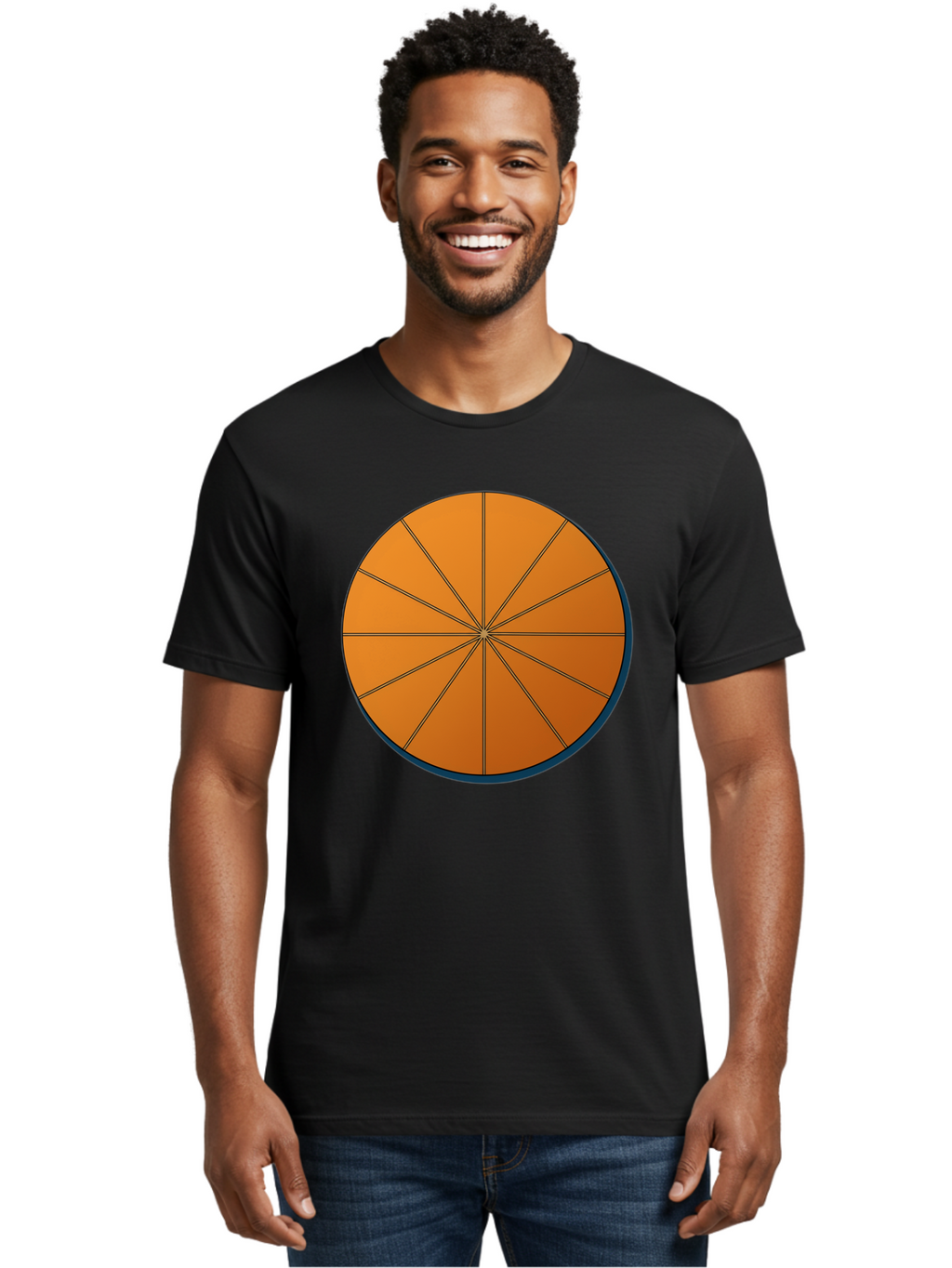 Orange-Circular-Pie-Chart Men'S Graphic Tee, 100% Cotton, Comfortable Casual Summer Wear, Machine Washable, Vintage Camera, Old Camera, Antique Camera, Black Camera, Classic Photography, Photography Equipment, Nostalgic Device, Film Camera, Bao708