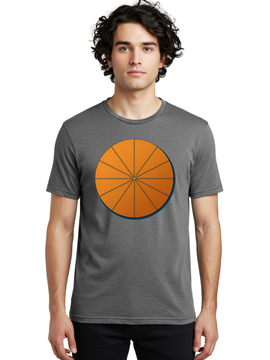 Orange-Circular-Pie-Chart Men'S Graphic Tee, 100% Cotton, Comfortable Casual Summer Wear, Machine Washable, Vintage Camera, Old Camera, Antique Camera, Black Camera, Classic Photography, Photography Equipment, Nostalgic Device, Film Camera, Bao708