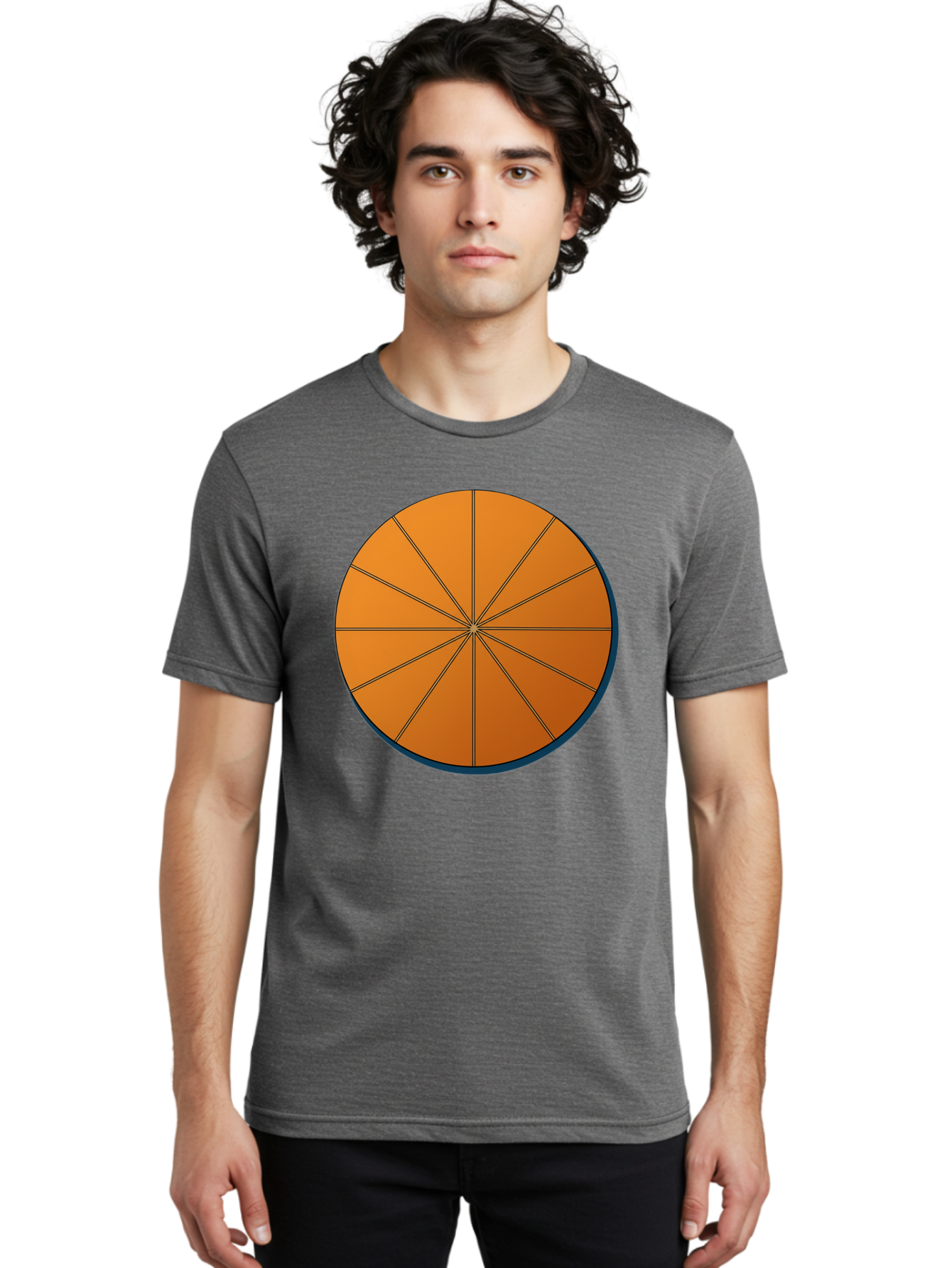 Orange-Circular-Pie-Chart Men'S Graphic Tee, 100% Cotton, Comfortable Casual Summer Wear, Machine Washable, Vintage Camera, Old Camera, Antique Camera, Black Camera, Classic Photography, Photography Equipment, Nostalgic Device, Film Camera, Bao708