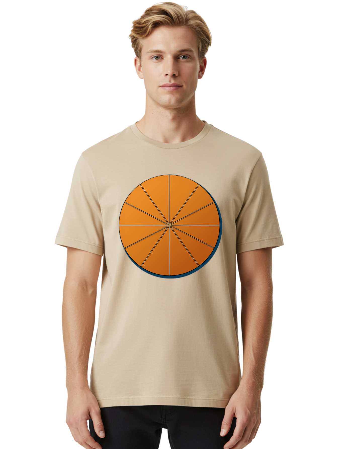 Orange-Circular-Pie-Chart Men'S Graphic Tee, 100% Cotton, Comfortable Casual Summer Wear, Machine Washable, Vintage Camera, Old Camera, Antique Camera, Black Camera, Classic Photography, Photography Equipment, Nostalgic Device, Film Camera, Bao708
