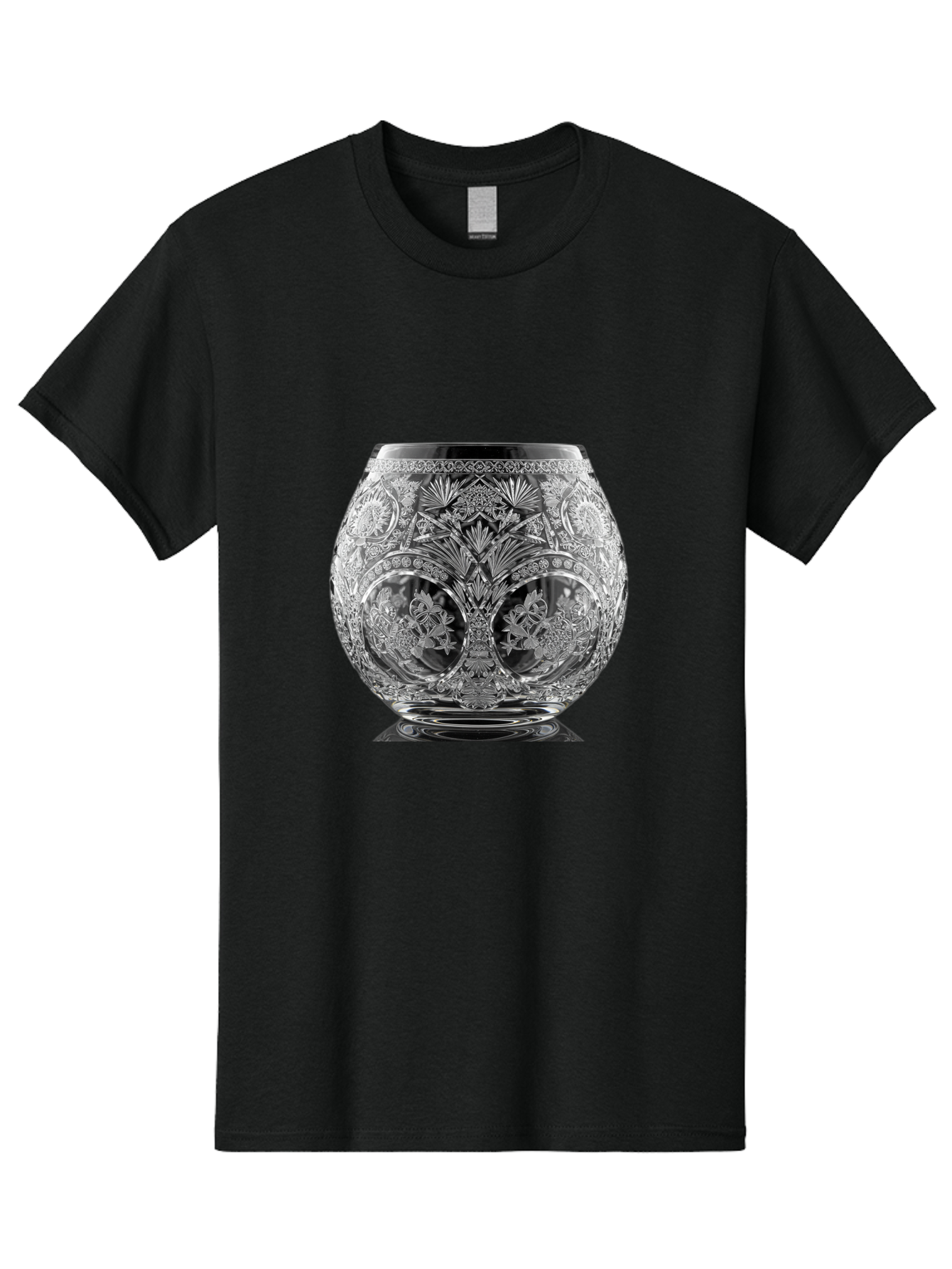 Ornate-Crystal-Vase Men'S Graphic Tee, 100% Cotton, Comfortable Casual Summer Wear, Machine Washable, Vintage Camera, Old Camera, Antique Camera, Black Camera, Classic Photography, Photography Equipment, Nostalgic Device, Film Camera, Bao710