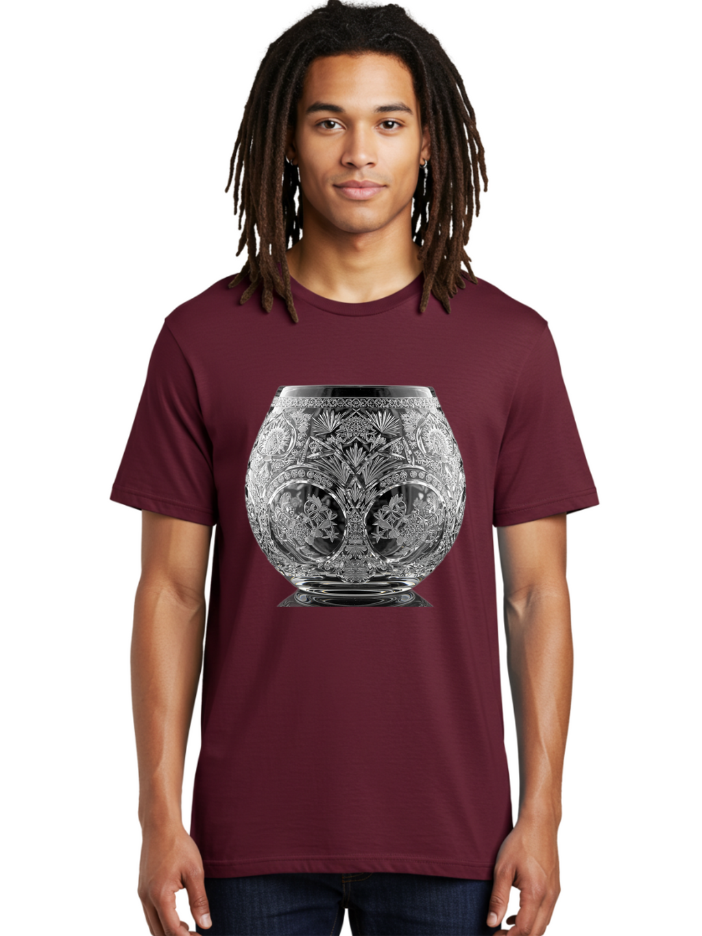 Ornate-Crystal-Vase Men'S Graphic Tee, 100% Cotton, Comfortable Casual Summer Wear, Machine Washable, Vintage Camera, Old Camera, Antique Camera, Black Camera, Classic Photography, Photography Equipment, Nostalgic Device, Film Camera, Bao710