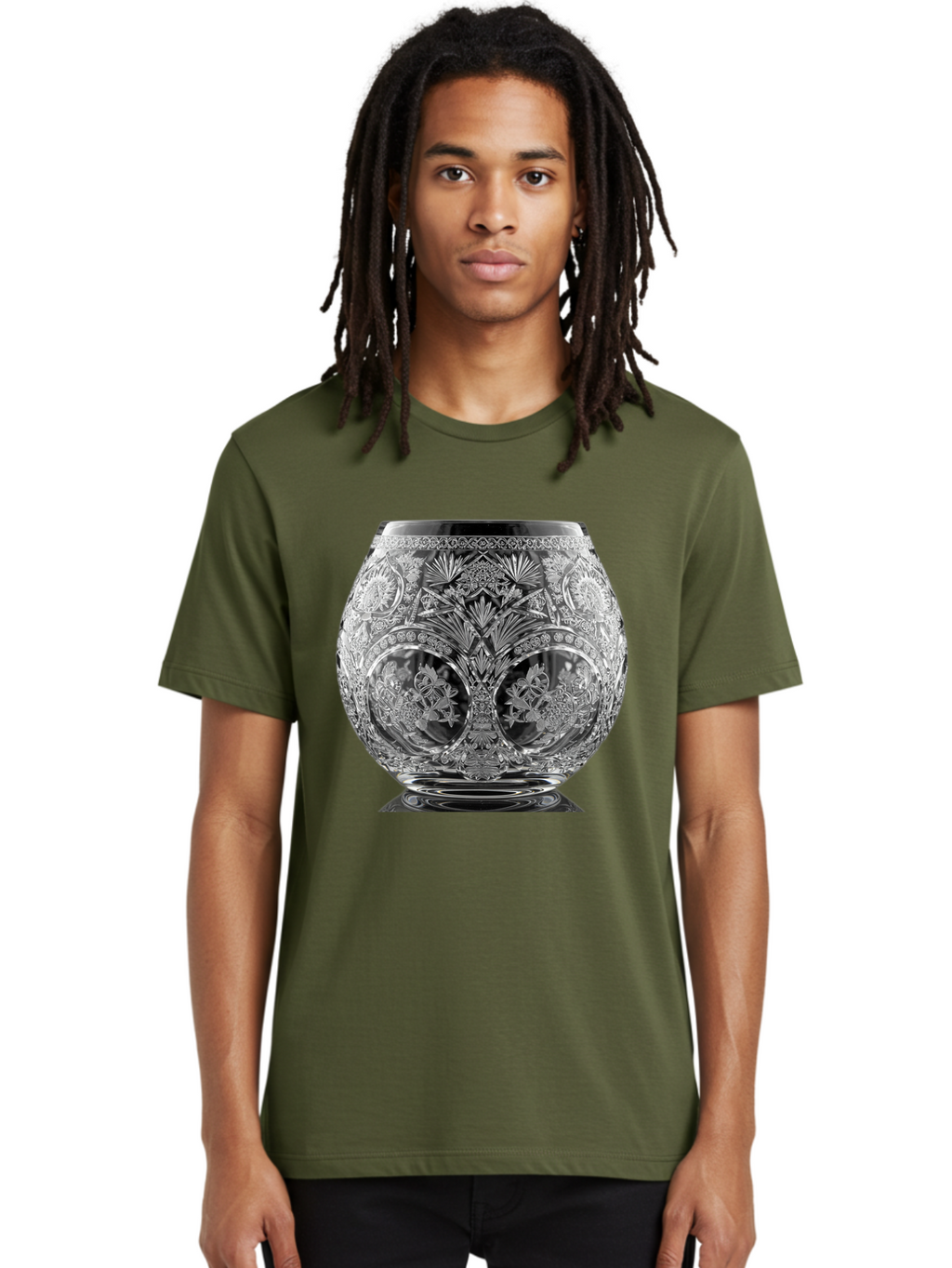 Ornate-Crystal-Vase Men'S Graphic Tee, 100% Cotton, Comfortable Casual Summer Wear, Machine Washable, Vintage Camera, Old Camera, Antique Camera, Black Camera, Classic Photography, Photography Equipment, Nostalgic Device, Film Camera, Bao710