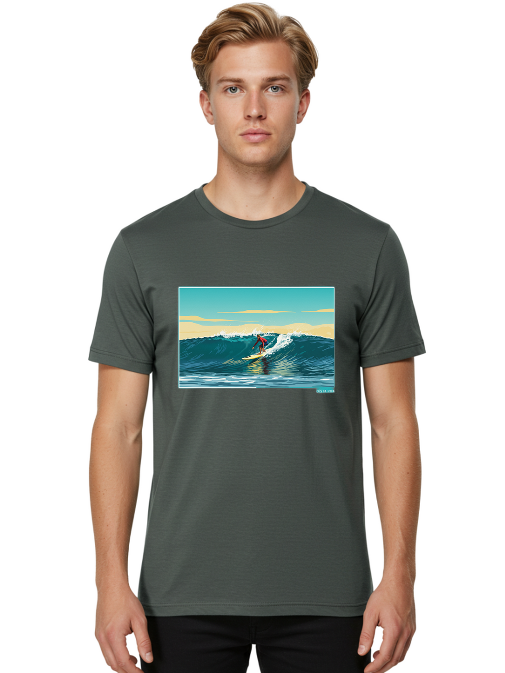 Osvania-Surfer Men'S Graphic Tee, 100% Cotton, Comfortable Casual Summer Wear, Machine Washable, Vintage Camera, Old Camera, Antique Camera, Black Camera, Classic Photography, Photography Equipment, Nostalgic Device, Film Camera, Camera Art Bao711