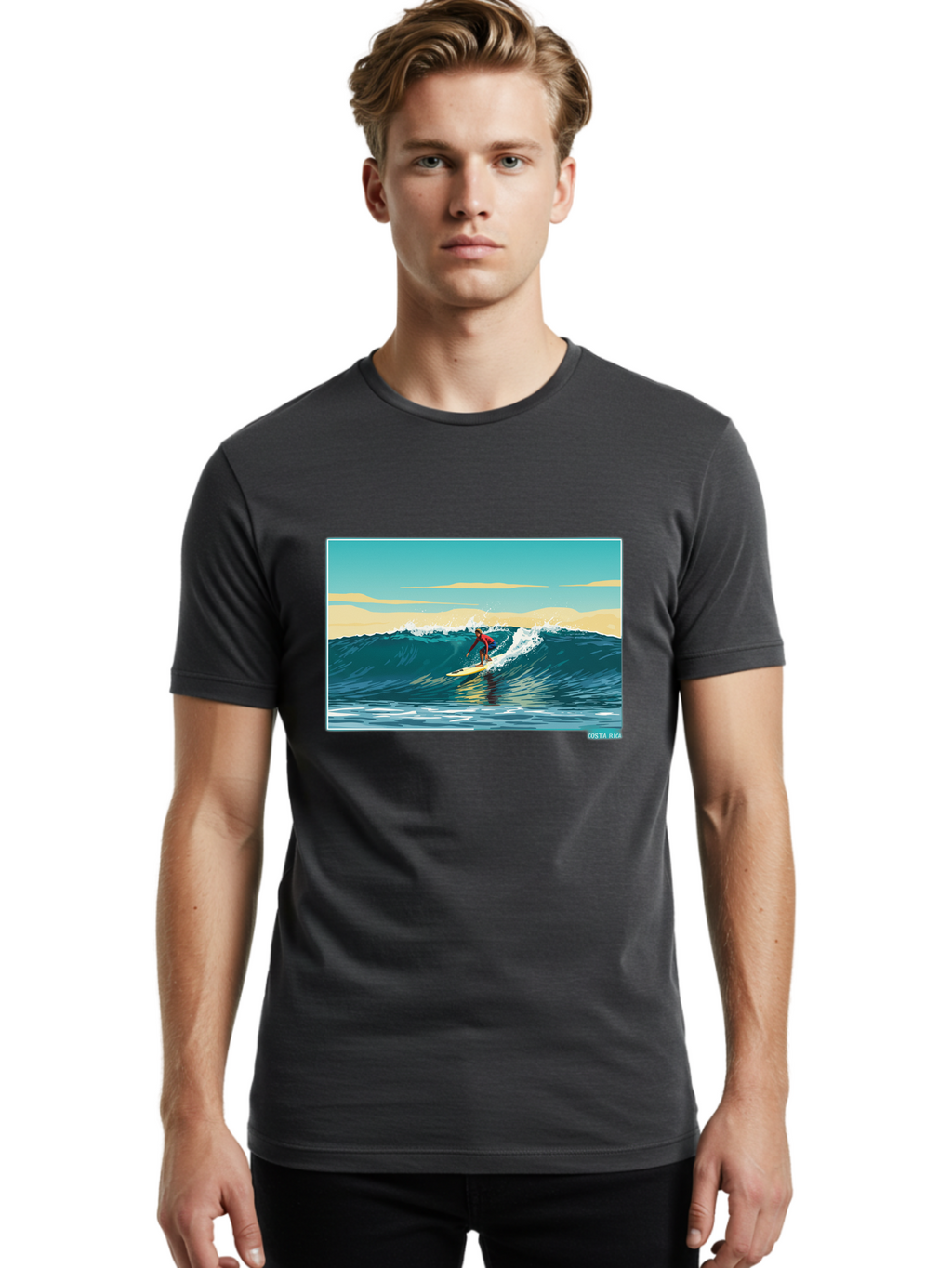 Osvania-Surfer Men'S Graphic Tee, 100% Cotton, Comfortable Casual Summer Wear, Machine Washable, Vintage Camera, Old Camera, Antique Camera, Black Camera, Classic Photography, Photography Equipment, Nostalgic Device, Film Camera, Camera Art Bao711