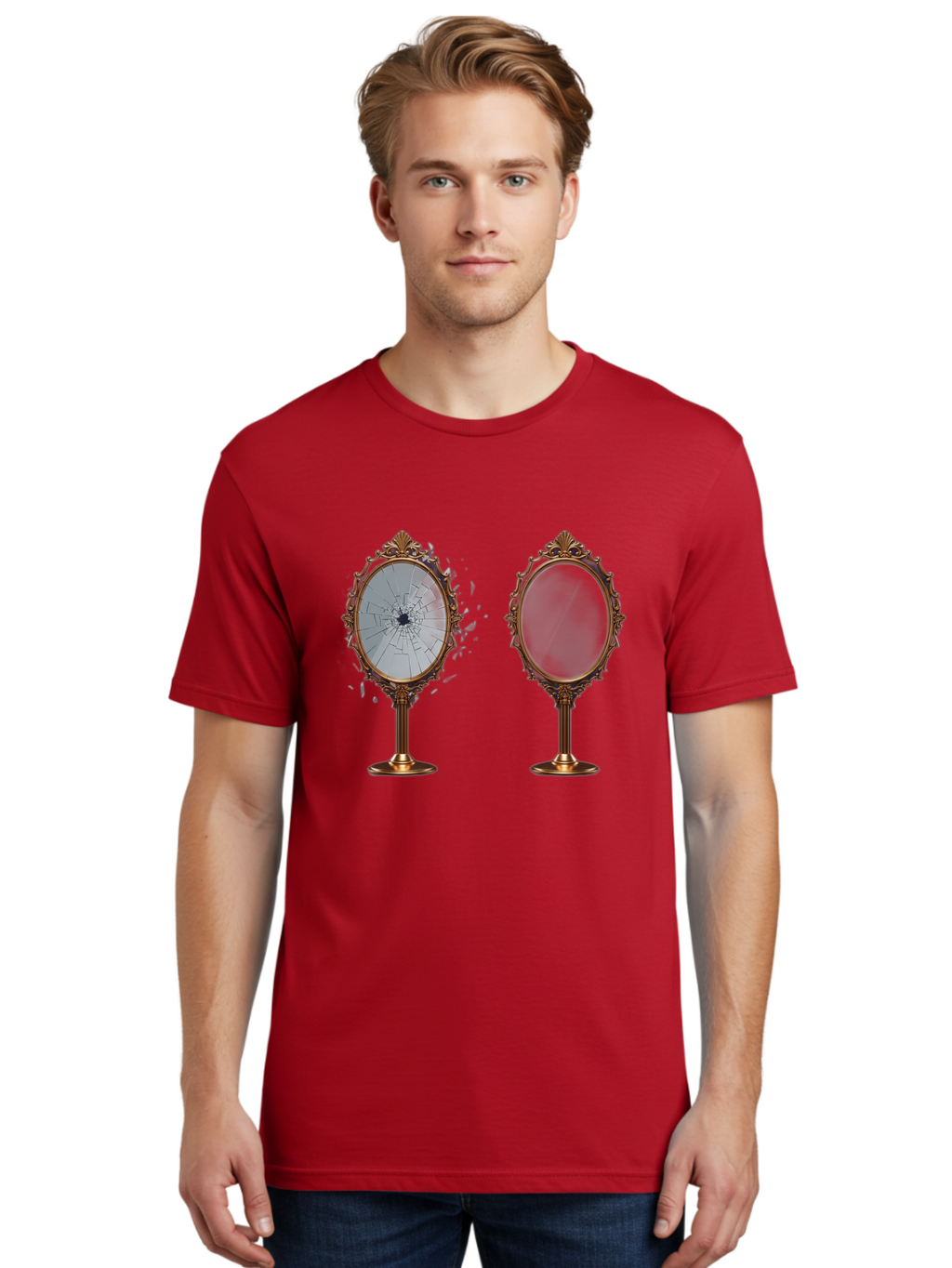 Oval-Mirrors Men'S Graphic Tee, 100% Cotton, Comfortable Casual Summer Wear, Machine Washable, Vintage Camera, Old Camera, Antique Camera, Black Camera, Classic Photography, Photography Equipment, Nostalgic Device, Film Camera, Camera Art Bao713
