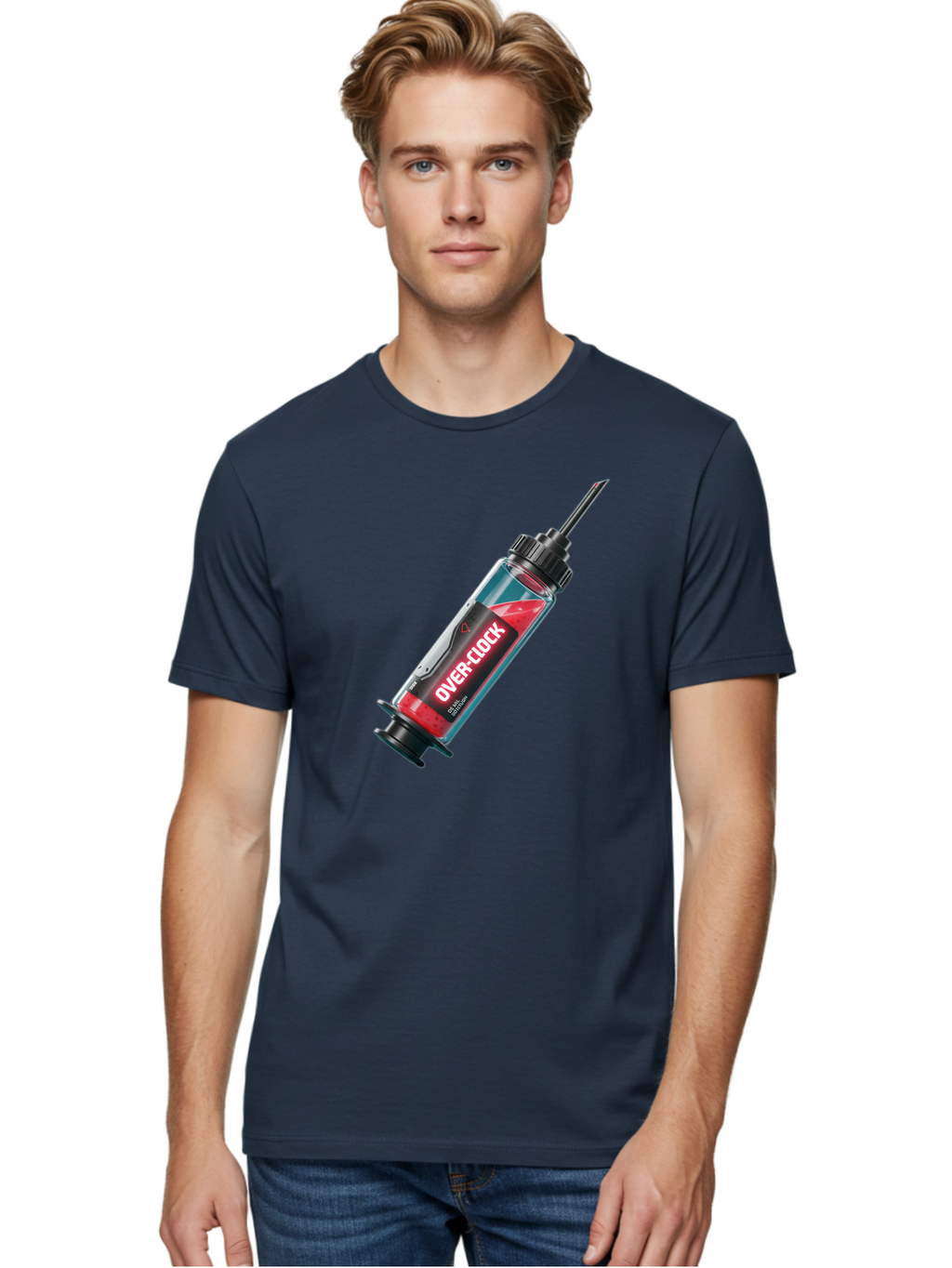 Over-Clock Men'S Graphic Tee, 100% Cotton, Comfortable Casual Summer Wear, Machine Washable, Vintage Camera, Old Camera, Antique Camera, Black Camera, Classic Photography, Photography Equipment, Nostalgic Device, Film Camera, Camera Art Bao714
