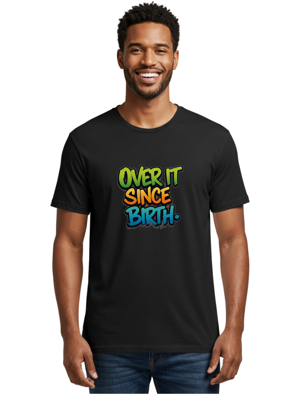Over-It-Since-Birth-1 Men'S Graphic Tee, 100% Cotton, Comfortable Casual Summer Wear, Machine Washable, Vintage Camera, Old Camera, Antique Camera, Black Camera, Classic Photography, Photography Equipment, Nostalgic Device, Film Camera, Bao715