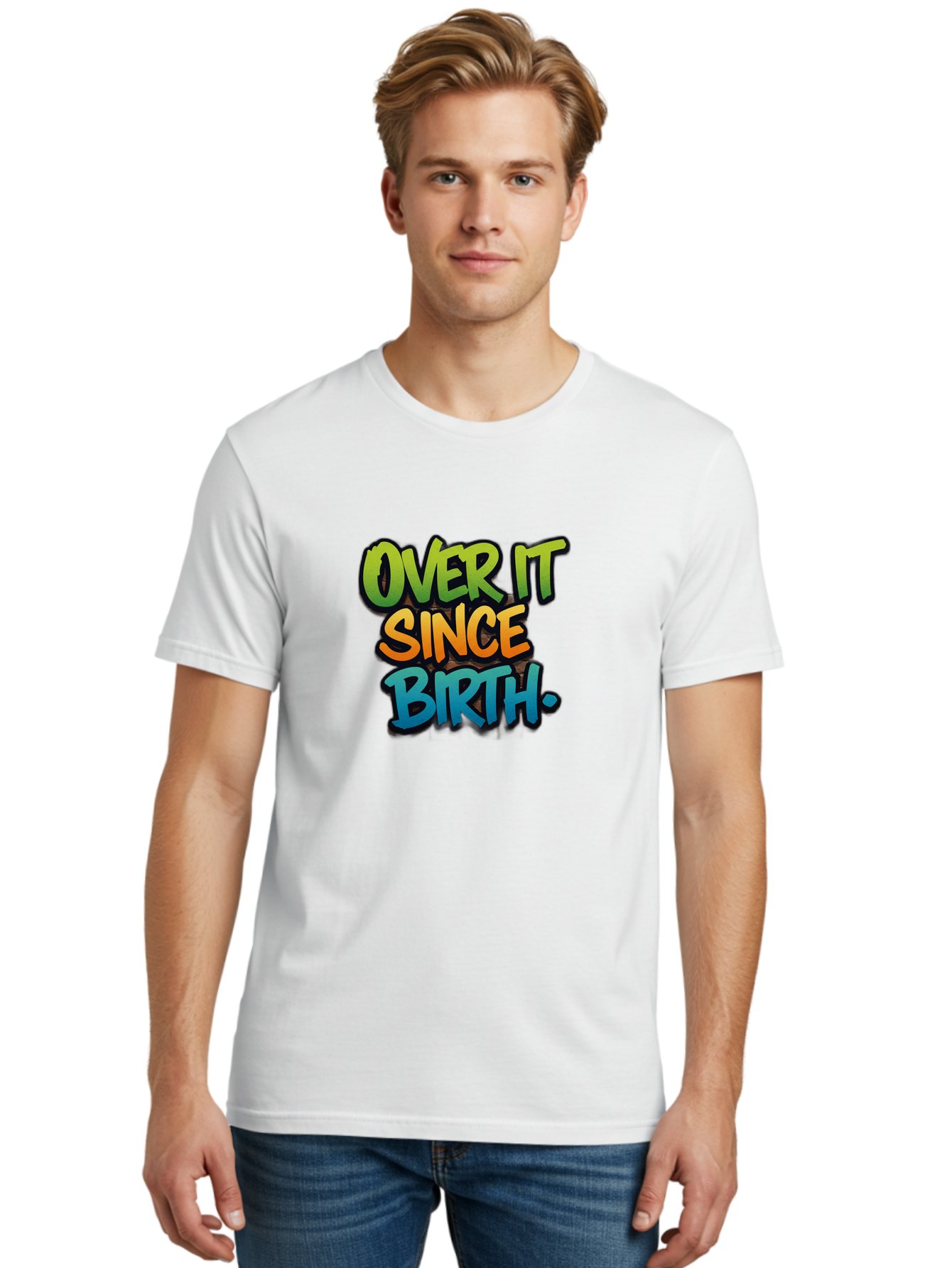 Over-It-Since-Birth-1 Men'S Graphic Tee, 100% Cotton, Comfortable Casual Summer Wear, Machine Washable, Vintage Camera, Old Camera, Antique Camera, Black Camera, Classic Photography, Photography Equipment, Nostalgic Device, Film Camera, Bao715