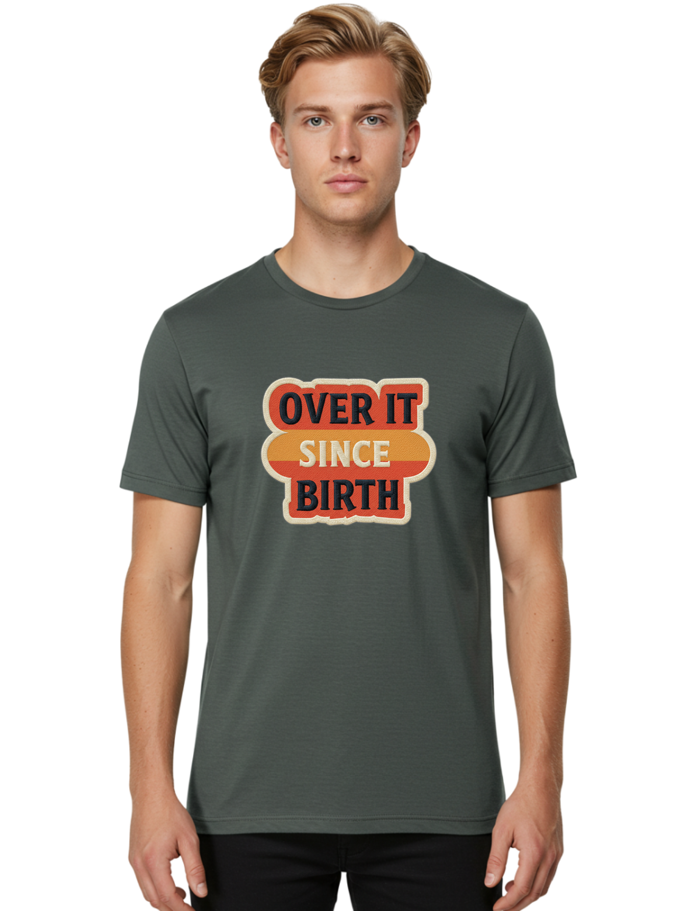 Over-It-Since-Birth-2 Men'S Graphic Tee, 100% Cotton, Comfortable Casual Summer Wear, Machine Washable, Vintage Camera, Old Camera, Antique Camera, Black Camera, Classic Photography, Photography Equipment, Nostalgic Device, Film Camera, Bao716