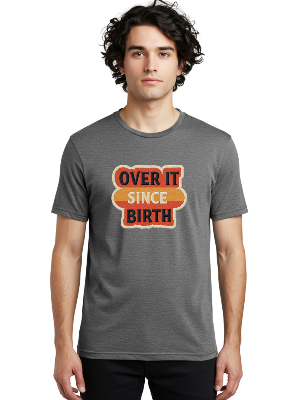 Over-It-Since-Birth-2 Men'S Graphic Tee, 100% Cotton, Comfortable Casual Summer Wear, Machine Washable, Vintage Camera, Old Camera, Antique Camera, Black Camera, Classic Photography, Photography Equipment, Nostalgic Device, Film Camera, Bao716