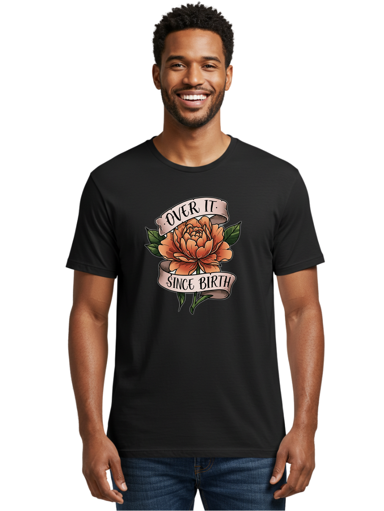 Over-It-Since-Birth-3 Men'S Graphic Tee, 100% Cotton, Comfortable Casual Summer Wear, Machine Washable, Vintage Camera, Old Camera, Antique Camera, Black Camera, Classic Photography, Photography Equipment, Nostalgic Device, Film Camera, Bao717
