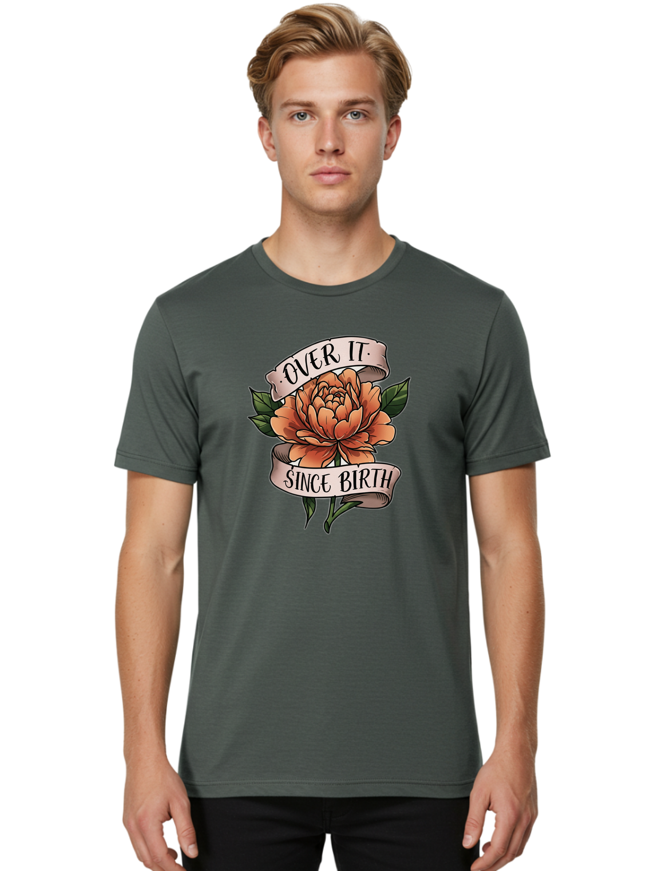 Over-It-Since-Birth-3 Men'S Graphic Tee, 100% Cotton, Comfortable Casual Summer Wear, Machine Washable, Vintage Camera, Old Camera, Antique Camera, Black Camera, Classic Photography, Photography Equipment, Nostalgic Device, Film Camera, Bao717