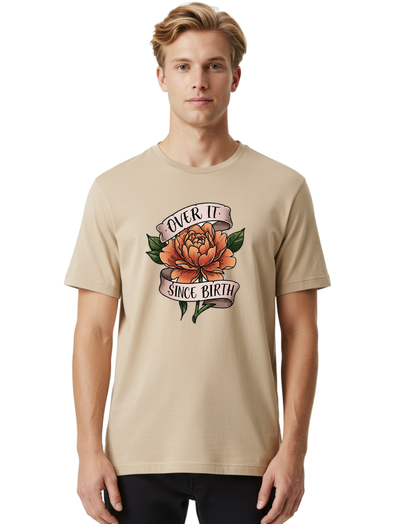 Over-It-Since-Birth-3 Men'S Graphic Tee, 100% Cotton, Comfortable Casual Summer Wear, Machine Washable, Vintage Camera, Old Camera, Antique Camera, Black Camera, Classic Photography, Photography Equipment, Nostalgic Device, Film Camera, Bao717