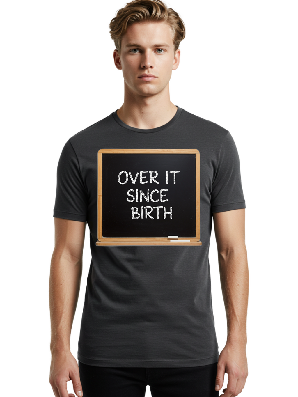 Over-It-Since-Birth-4 Men'S Graphic Tee, 100% Cotton, Comfortable Casual Summer Wear, Machine Washable, Vintage Camera, Old Camera, Antique Camera, Black Camera, Classic Photography, Photography Equipment, Nostalgic Device, Film Camera, Bao718