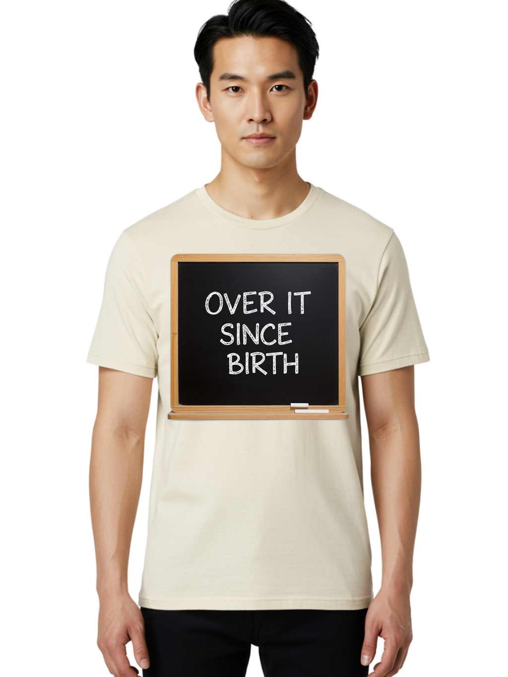 Over-It-Since-Birth-4 Men'S Graphic Tee, 100% Cotton, Comfortable Casual Summer Wear, Machine Washable, Vintage Camera, Old Camera, Antique Camera, Black Camera, Classic Photography, Photography Equipment, Nostalgic Device, Film Camera, Bao718