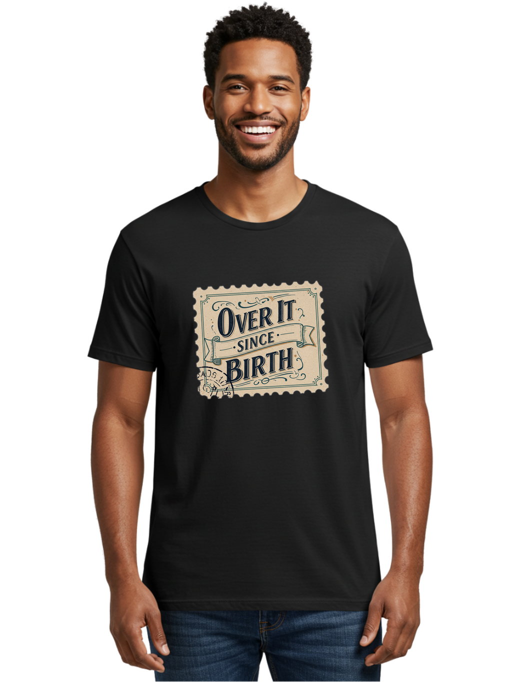 Over-It-Since-Birth Men'S Graphic Tee, 100% Cotton, Comfortable Casual Summer Wear, Machine Washable, Vintage Camera, Old Camera, Antique Camera, Black Camera, Classic Photography, Photography Equipment, Nostalgic Device, Film Camera, Bao720