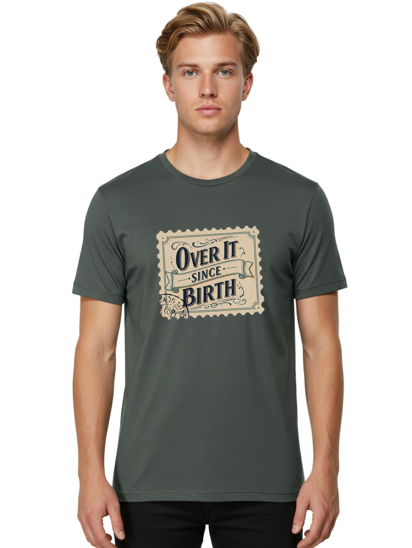 Over-It-Since-Birth Men'S Graphic Tee, 100% Cotton, Comfortable Casual Summer Wear, Machine Washable, Vintage Camera, Old Camera, Antique Camera, Black Camera, Classic Photography, Photography Equipment, Nostalgic Device, Film Camera, Bao720