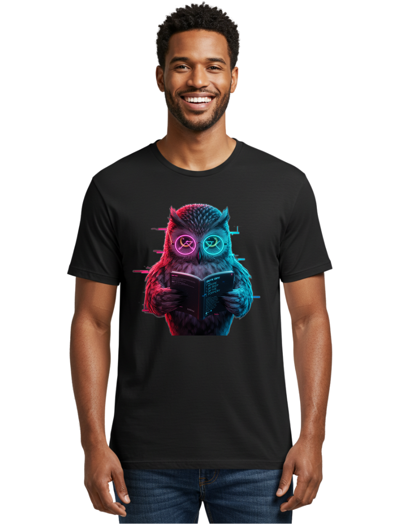 Owl-Reading-1 Men'S Graphic Tee, 100% Cotton, Comfortable Casual Summer Wear, Machine Washable, Vintage Camera, Old Camera, Antique Camera, Black Camera, Classic Photography, Photography Equipment, Nostalgic Device, Film Camera, Camera Art Bao722