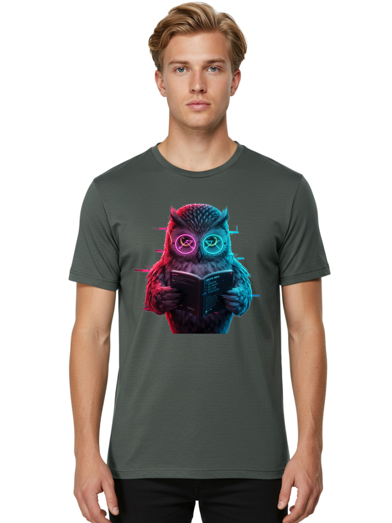 Owl-Reading-1 Men'S Graphic Tee, 100% Cotton, Comfortable Casual Summer Wear, Machine Washable, Vintage Camera, Old Camera, Antique Camera, Black Camera, Classic Photography, Photography Equipment, Nostalgic Device, Film Camera, Camera Art Bao722